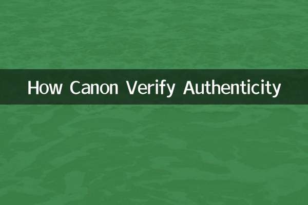 कैनन प्रामाणिकता की पुष्टि कैसे करता है