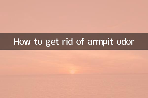 Wie man Achselgeruch loswird