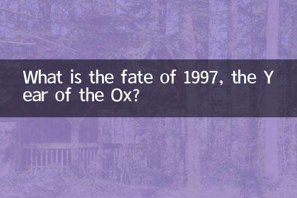 Qual è il destino del 1997, l'Anno del Bue?