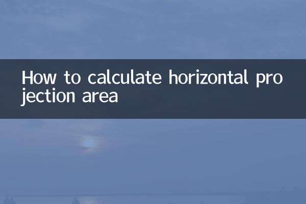 অনুভূমিক অভিক্ষেপ এলাকা গণনা কিভাবে