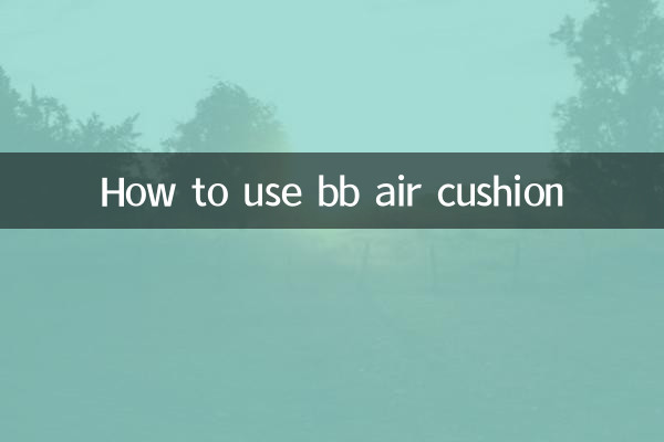 비비에어쿠션 사용법