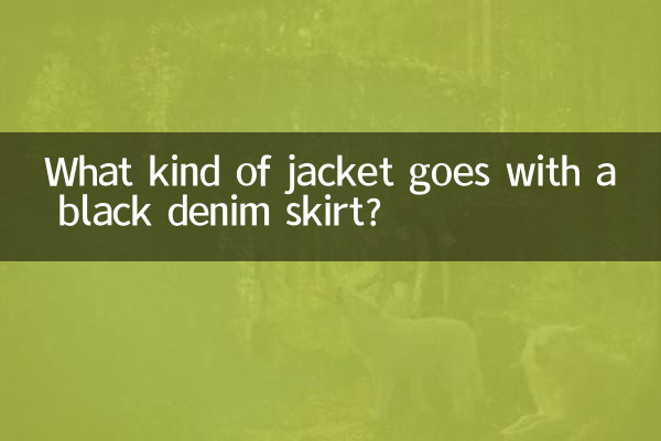 黑色牛仔裙配什麼外套