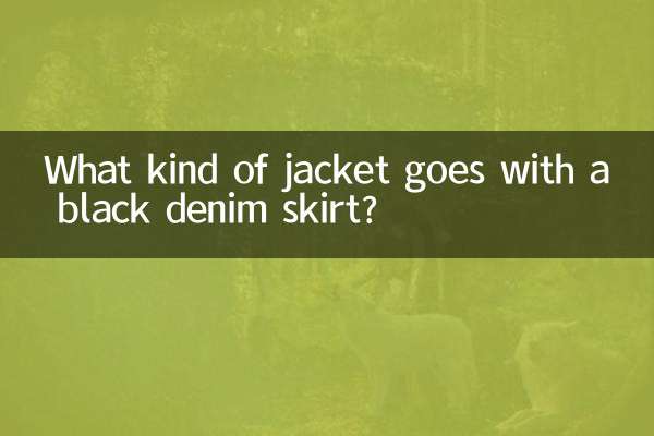 黑色牛仔裙配什麼外套