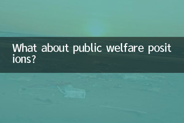 Wie sieht es mit Stellen im öffentlichen Wohlfahrtswesen aus?