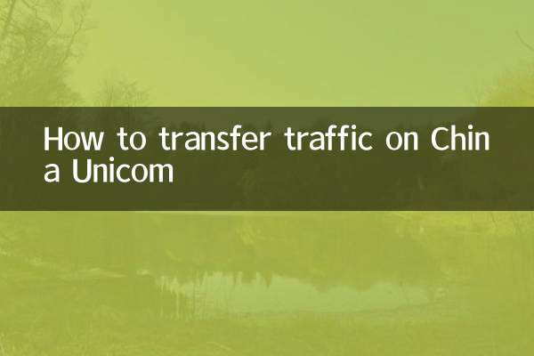 How to transfer traffic on China Unicom
