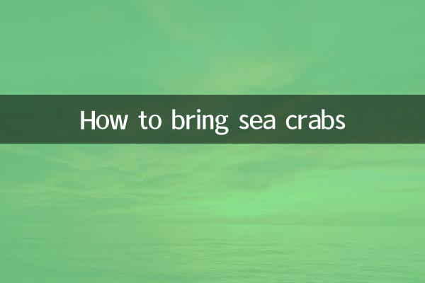 Como trazer caranguejos marinhos