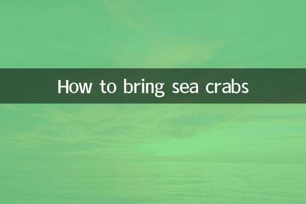 Como trazer caranguejos marinhos