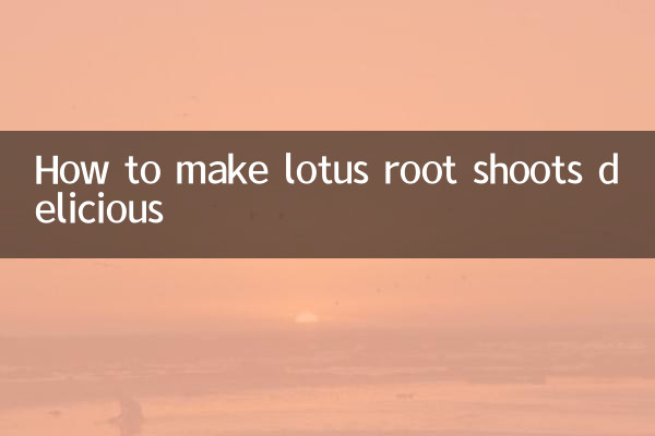 Como fazer brotos de raiz de lótus deliciosos