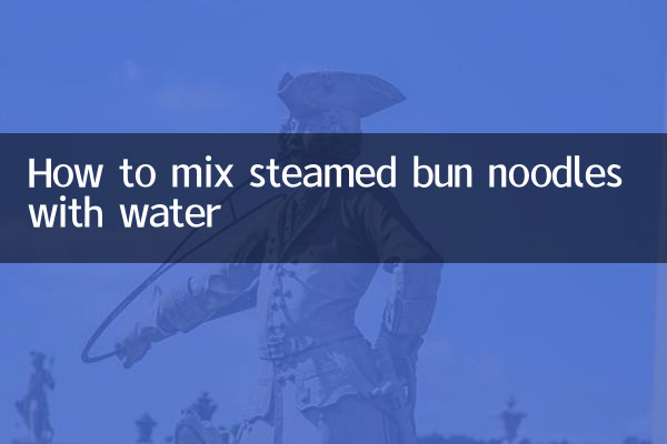 So mischen Sie gedämpfte Brötchennudeln mit Wasser