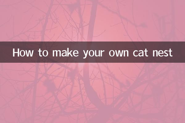 Cómo hacer tu propio nido para gatos