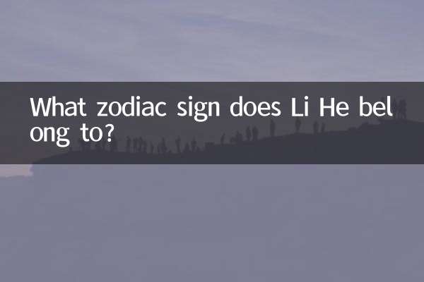 Zu welchem Sternzeichen gehört Li He?