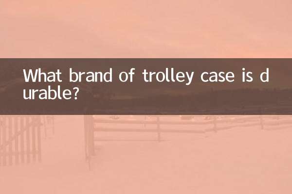 什么牌子的拉杆箱耐用