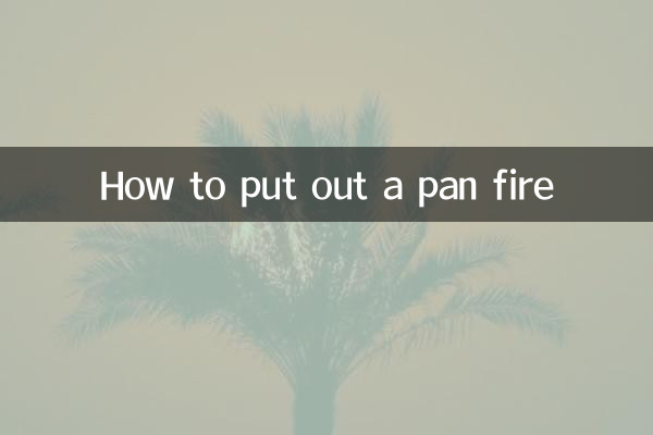 Cómo apagar el fuego de una sartén