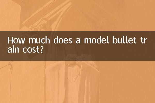 একটি মডেল বুলেট ট্রেনের দাম কত?
