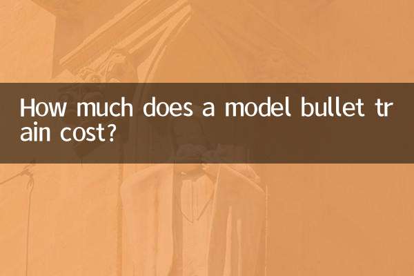 Quanto custa um modelo de trem-bala?