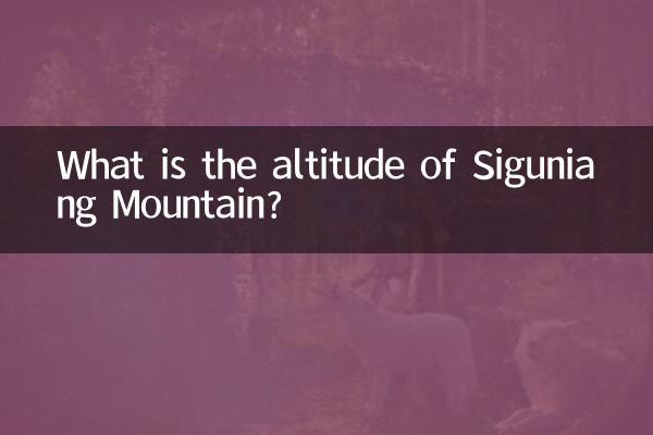 Wie hoch ist der Berg Siguniang?