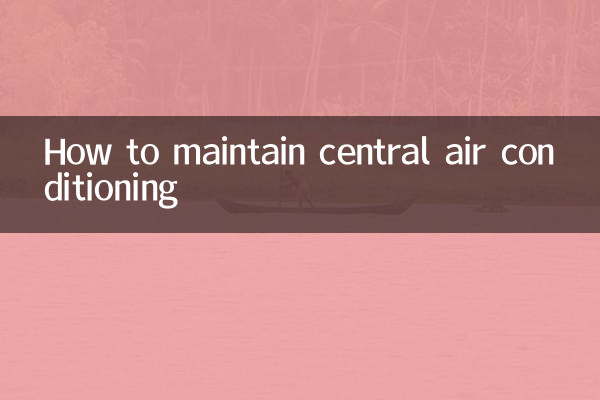 How to maintain central air conditioning