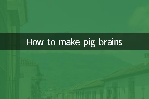 Como fazer cérebros de porco