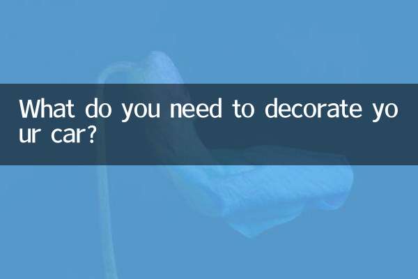 De quoi avez-vous besoin pour décorer votre voiture ?