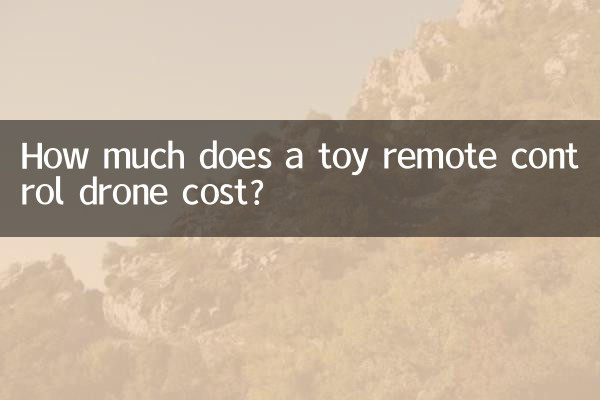 Combien coûte un drone jouet télécommandé ?