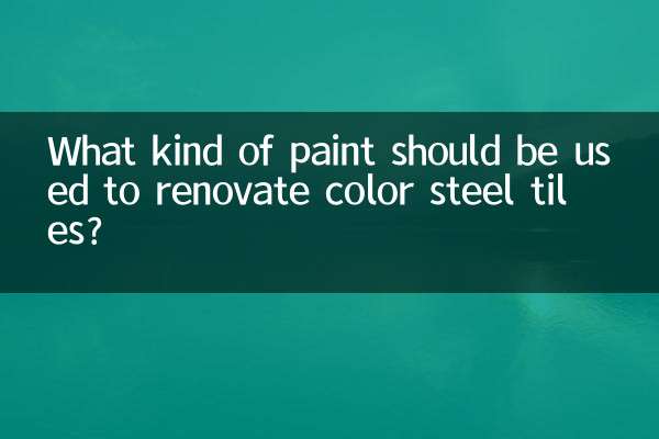 Quel type de peinture faut-il utiliser pour rénover des carrelages en acier de couleur ?