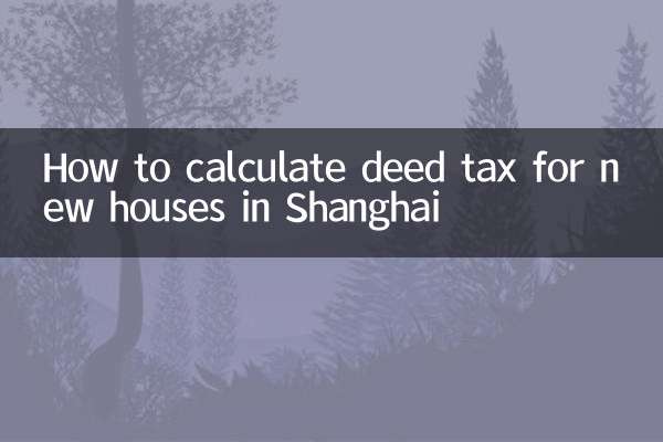 Come calcolare l'imposta sugli atti per le nuove case a Shanghai