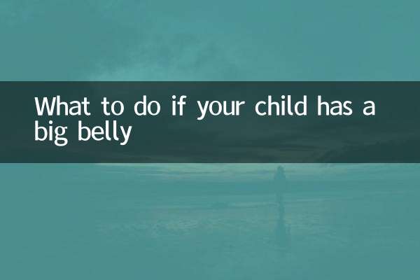 O que fazer se seu filho tiver barriga grande