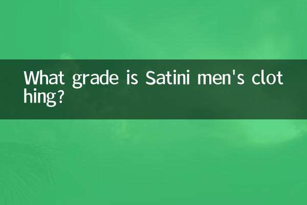 ¿De qué calidad es la ropa de hombre Satini?