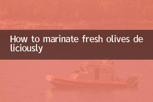 Comment mariner délicieusement des olives fraîches