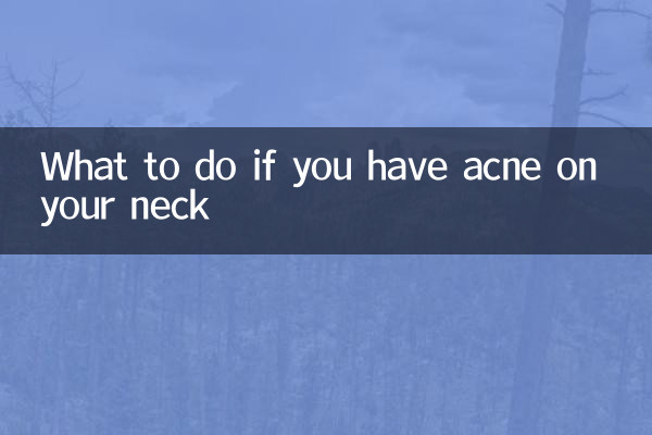 Que faire si vous avez de l'acné au cou