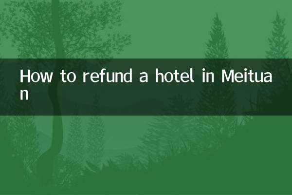 How to refund a hotel in Meituan