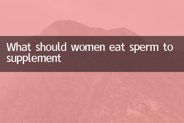 Was sollten Frauen Sperma essen, um zu ergänzen