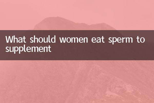 Was sollten Frauen Sperma essen, um zu ergänzen