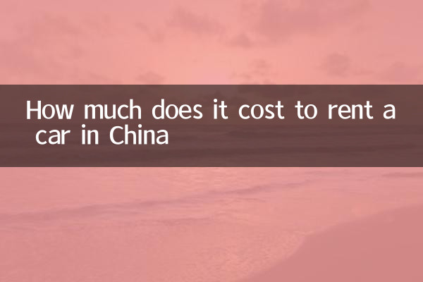 Quanto costa noleggiare un'auto in Cina