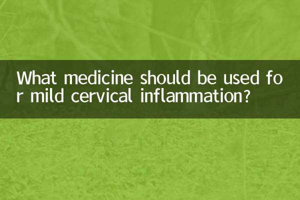 Quel médicament faut-il utiliser en cas d'inflammation légère du col de l'utérus ?