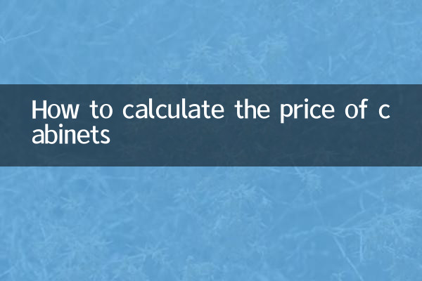Comment calculer le prix des armoires