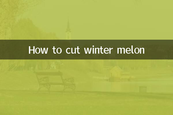 Comment couper le melon d'hiver