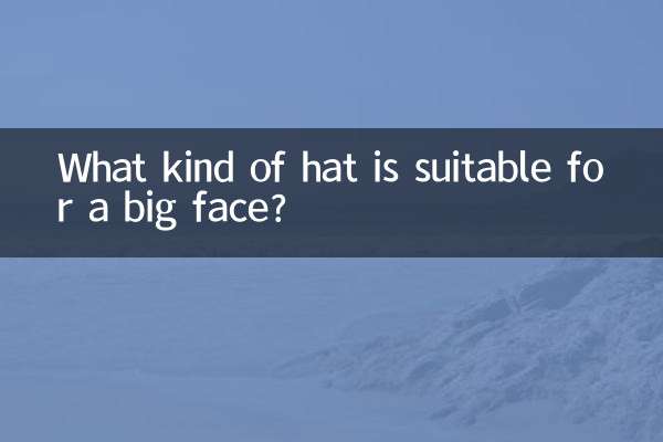 ¿Qué tipo de sombrero es adecuado para una cara grande?
