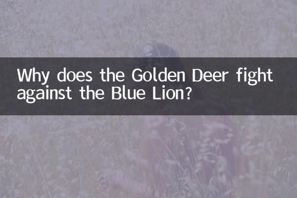 Why does the Golden Deer fight against the Blue Lion?