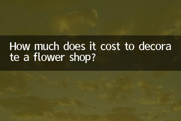 ¿Cuánto cuesta decorar una floristería?