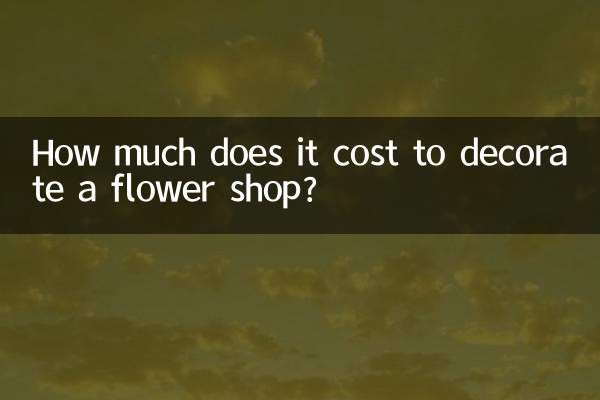 ¿Cuánto cuesta decorar una floristería?