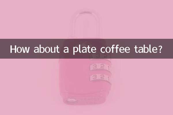 ¿Qué tal una mesa de centro de plato?