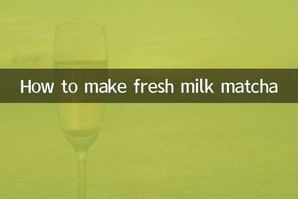 Comment faire du matcha au lait frais