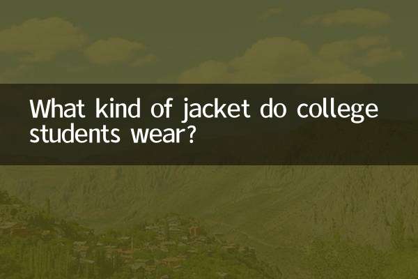 대학생들은 어떤 재킷을 입나요?