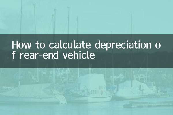 후미차량 감가상각 계산방법