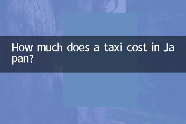 How much does a taxi cost in Japan?