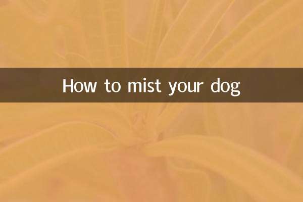 So besprühen Sie Ihren Hund