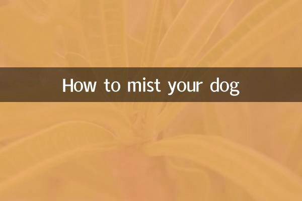 So besprühen Sie Ihren Hund