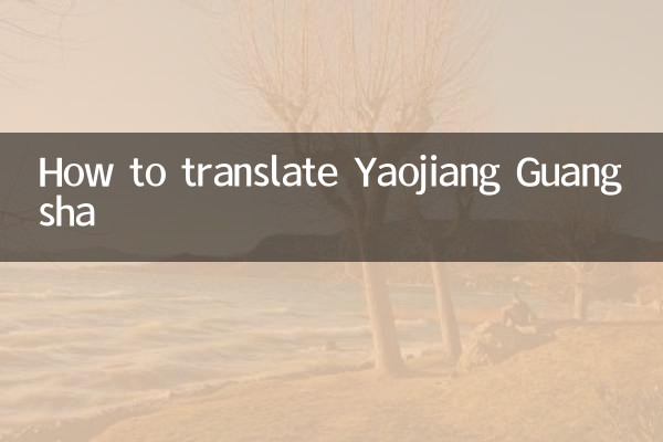 Yaojiang Guangshaの翻訳方法