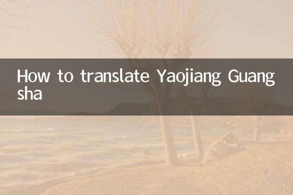 Yaojiang Guangshaの翻訳方法